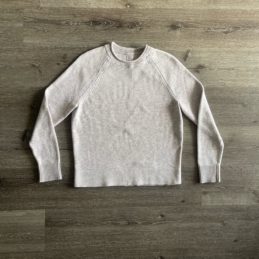 Lululemon Athletica Light Gray Crewneck Sweater